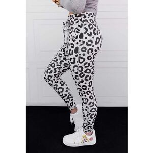 Celestial Bodiez NWT Power 7/8th Leggings in 'Snow Leopardess' Size Small